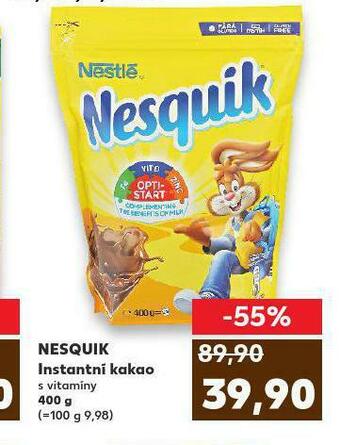 Kaufland Nesquick instantní kakao nabídka