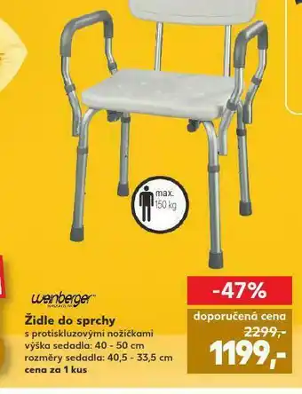 Kaufland Židle do sprchy nabídka