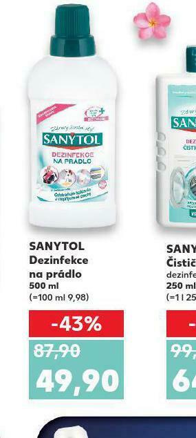 Kaufland Sanytol dezinfekce na prádlo nabídka