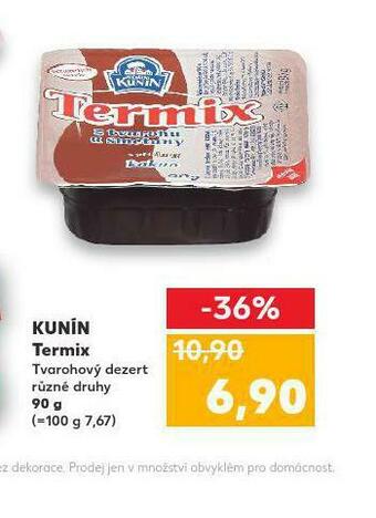 Kaufland Kunín termix nabídka