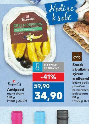 Kaufland Antipasti nabídka