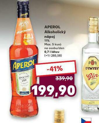 Kaufland Aperol alkoholický nápoj nabídka