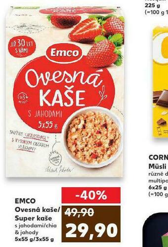 Kaufland Emco ovesná kaše / super kaše nabídka