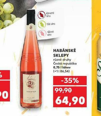 Kaufland Habánské sklepy nabídka