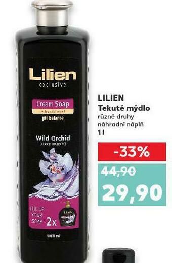 Kaufland Lilien tekuté mýdlo nabídka