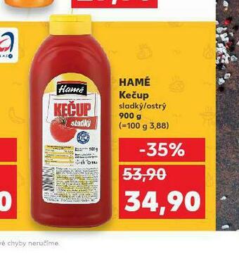 Kaufland Hamé kečup nabídka