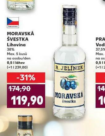 Kaufland Moravská švestka lihovina nabídka