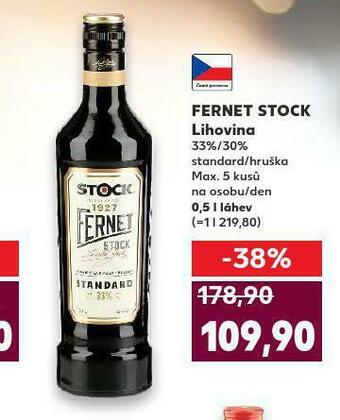Kaufland Fernet stock nabídka