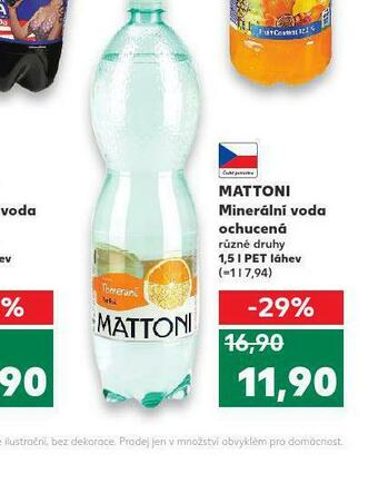 Kaufland Mattoni ochucená nabídka