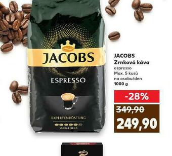 Kaufland Jacobs zrnková káva nabídka