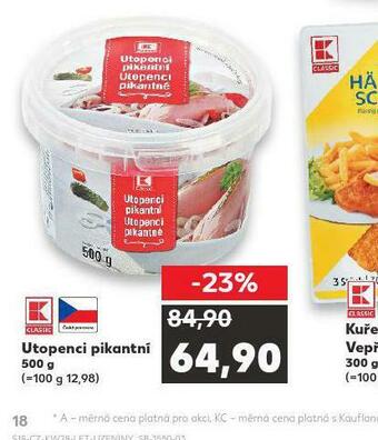 Kaufland Utopenci pikantní nabídka