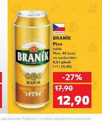 Kaufland Pivo braník nabídka