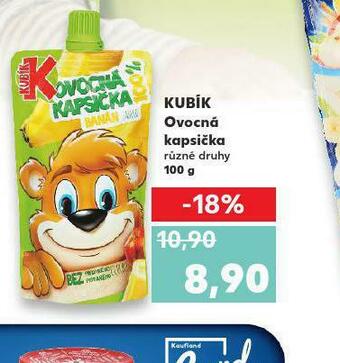 Kaufland Kubík ovocná kapsička nabídka