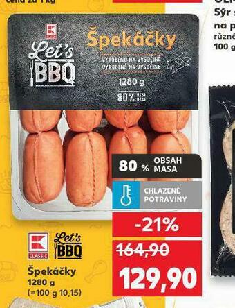 Kaufland Špekáčky nabídka