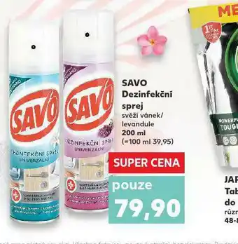 Kaufland Savo dezonfekční sprej nabídka