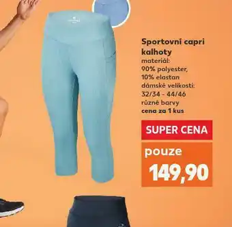 Kaufland Sportovní capri kalhoty nabídka
