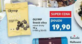 Kaufland Olymp snack olivy nabídka