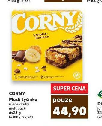 Kaufland Corny müsli tyčinka nabídka
