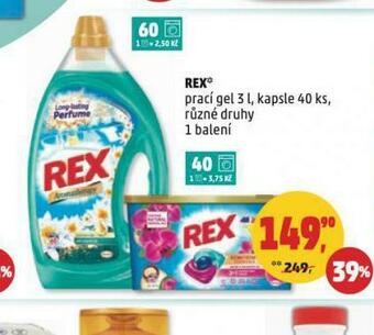 Penny Market Rex prací gel nabídka