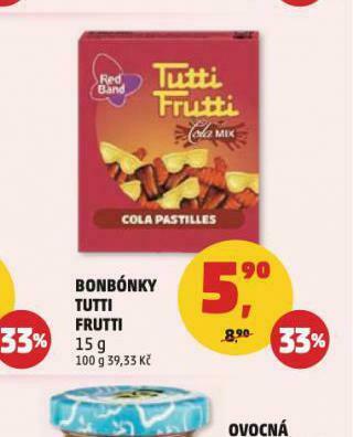 Penny Market Bonbónky tutti frutti nabídka