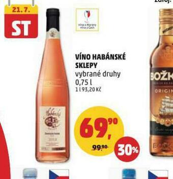 Penny Market Víno habánské sklepy nabídka