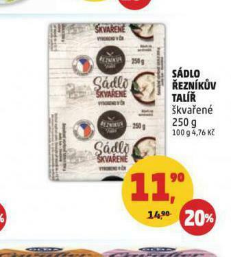 Penny Market Sádlo řezníkův talíř nabídka