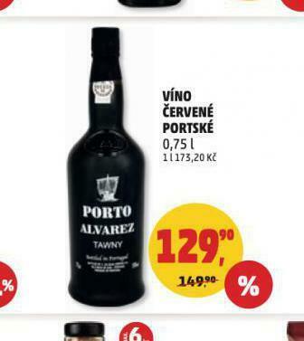 Penny Market Víno červené portské nabídka