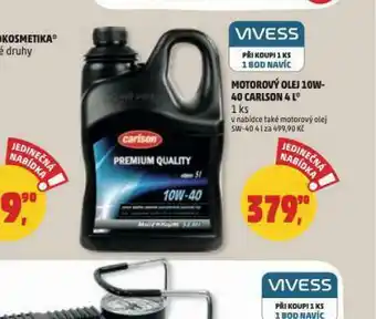 Penny Market Motorový olej 10w-40 carlson nabídka