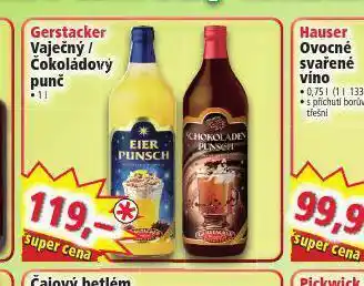 Norma Gerstacker vaječný / čokoládový punč nabídka