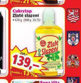 Norma Cukrstop zlaté slazení nabídka