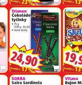 Norma Trianon čokoládové tyčinky nabídka