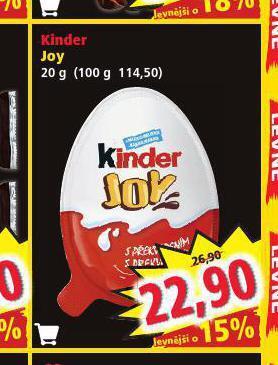 Norma Kinder joy nabídka