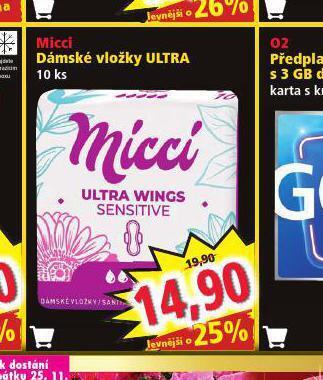 Norma Micci dámské vložky ultra nabídka