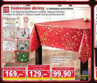 Voskované ubrusy
