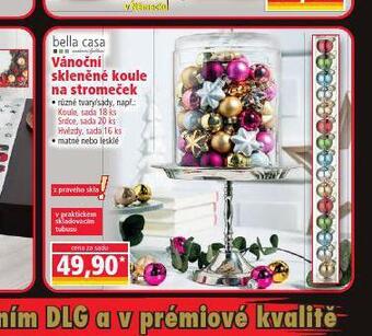 Vánoční skleněné koule na stromeček