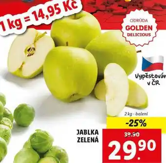 Lidl Jablka zelená, 2 kg nabídka