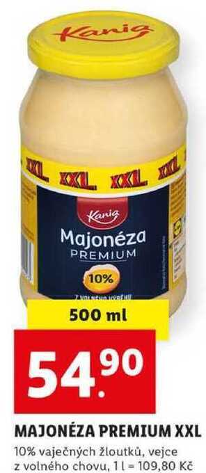 Lidl Majonéza premium xxl, 500 ml nabídka