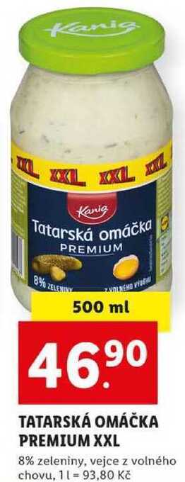 Lidl Tatarská omáčka premium xxl, 500 ml nabídka
