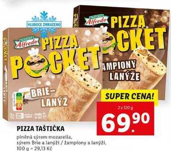 Lidl Pizza taštička, 2x 120 g nabídka