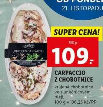 Carpaccio z chobotnice, 150 g