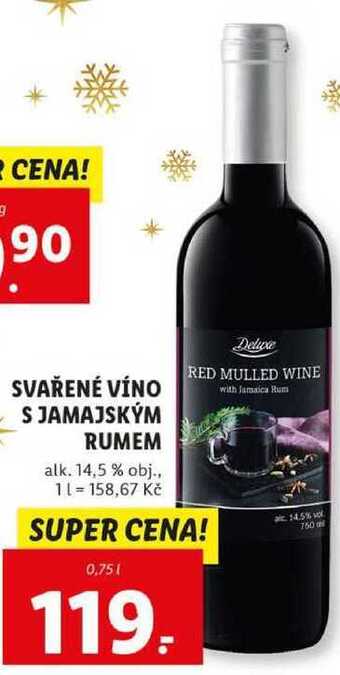Lidl Svařené víno s jamajským rumem, 0,75 l nabídka