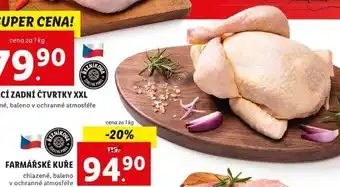 Lidl Farmářské kuře, cena za 100 g nabídka