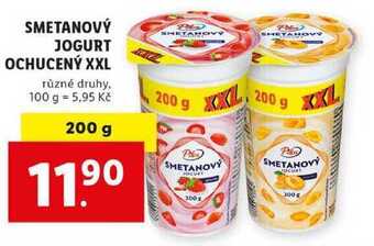 Lidl Smetanový jogurt ochucený xxl, 200 g nabídka