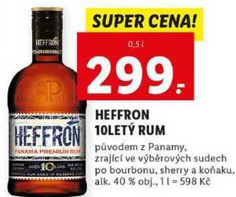 Lidl Heffron 10letý rum, 0,5 l nabídka