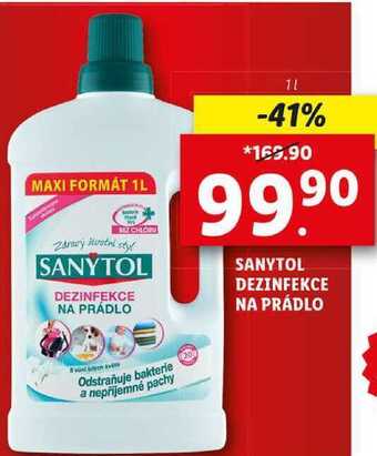 Lidl Sanytol dezinfekce na prádlo, 1 l nabídka