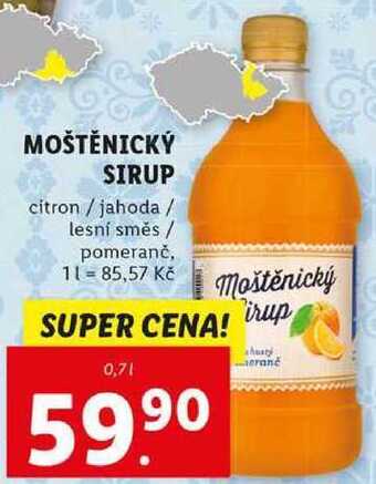 Lidl Moštěnický sirup, 0,7 l nabídka