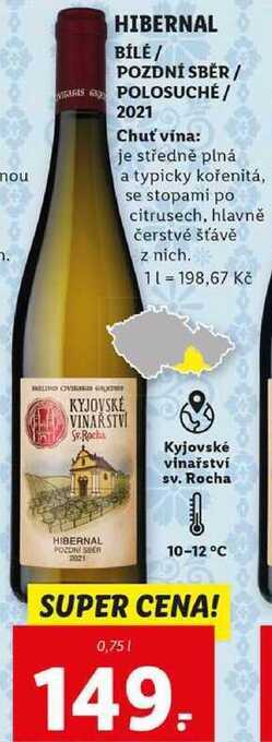 Lidl Hibernal, 0,75 l nabídka