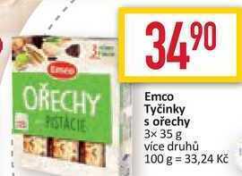 Billa Emco tyčinky s ořechy 3x 35 g nabídka