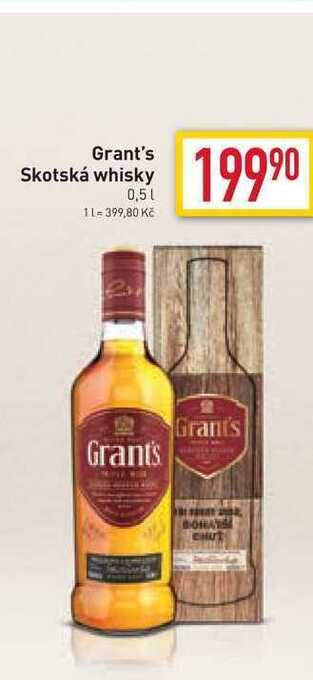 Billa Grant's skotská whisky 0,5l nabídka
