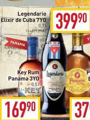 Billa Legendario elixir de cuba 7y0 0,7l nabídka